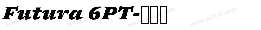 Futura 6PT字体转换